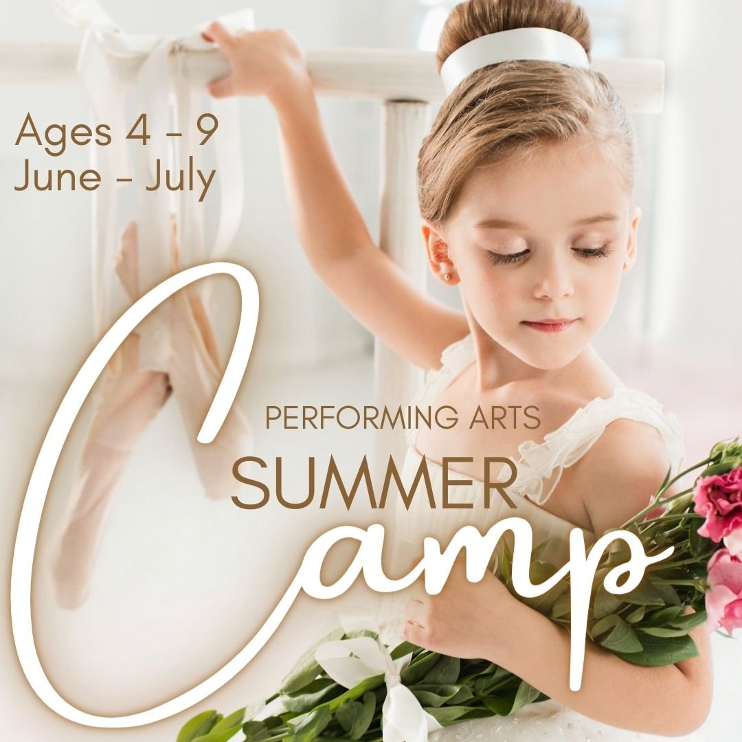 Young ballerina enjoying her end of the week Summer Camp performance flowers